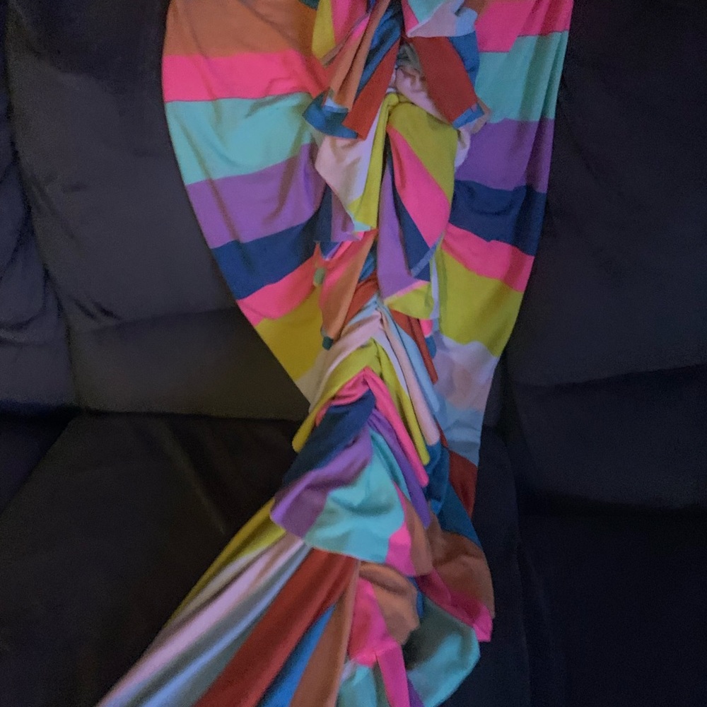 COLORFUL STRIPPED DRESS - Picture 9 of 16